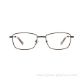 Full Rim Black Vision Male Metal Material Optical Frame Eyewear